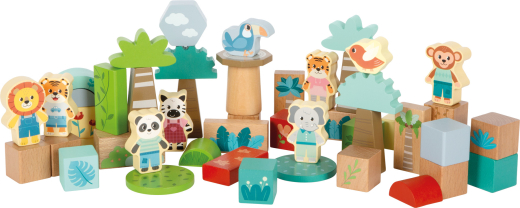 Holzbausteine „Jungle Friends“
