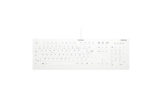 Contour ACTIVE KEY Flat Profile Hygiene Desktop Keyboard Sea