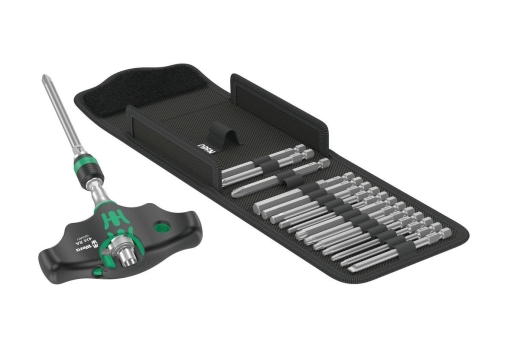 Wera Kraftform Kompakt 400 RA Set 1, Quergriffratsche 17-tlg