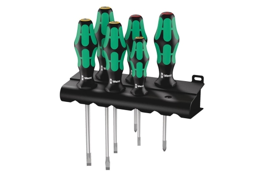 Wera Schraubendrehersatz Plus Lasertip + Rack 6-teilig 334/6