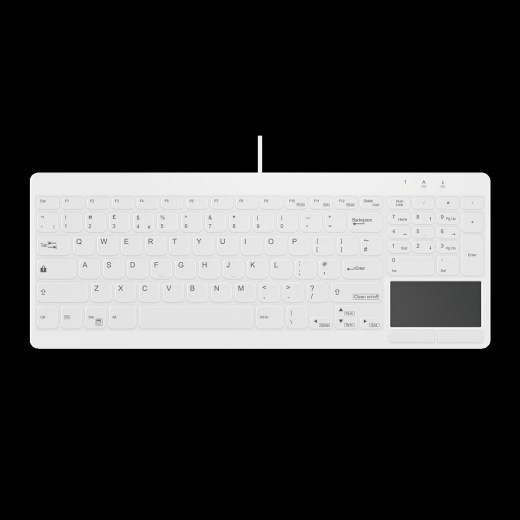 Contour ACTIVE KEY Hygiene Compact Ultraflat Touchpad Keyboa
