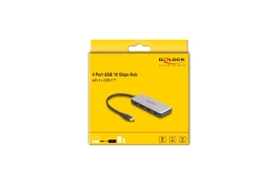 DELOCK USB 10 Gbps USB Type-C Hub mit 4x USB Type-C Buchse