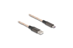 DELOCK USB 2.0 Kabel Typ-A zu USB Type-C mit RGB Beleuchtung