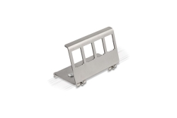 DELOCK Keystone Metall Halterung 4 Port für Hutschiene