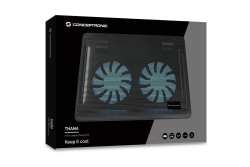 CONCEPTRONIC 2-Fan USB-A2.0 Laptop-Kühlpad 3Kg 15.6 sw
