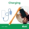 Club3D Lifestyle USB-C Kabel PD 240W,20Gbps 2m orangeSt/St retail