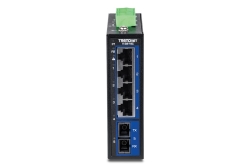 TRENDnet 5-Port Hardened Industrial Gigabit DIN-Rail Switch
