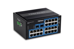TRENDnet 26-Port Hardened Industrial Gigabit DIN-Rail Switch