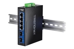 TRENDnet 6-Port Industrial 2.5G DIN-Rail Switch with 10G SFP