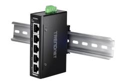 TRENDnet 5-Port Industrial Fast Ethernet DIN-Rail MiniSwitch