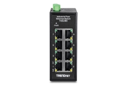 TRENDnet 8-Port Industrial Fast Ethernet DIN-Rail MiniSwitch
