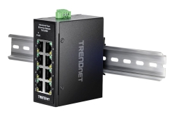 TRENDnet 8-Port Industrial Fast Ethernet DIN-Rail MiniSwitch
