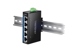 TRENDnet 5-Port Industrial Gigabit DIN-Rail Mini Switch