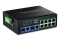 TRENDnet 10-Port Industrial Gigabit 400W PoE++ DIN-Rail Swit