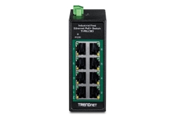 TRENDnet 8-Port Industrial Fast Ethern. PoE+ DIN-Rail Switch
