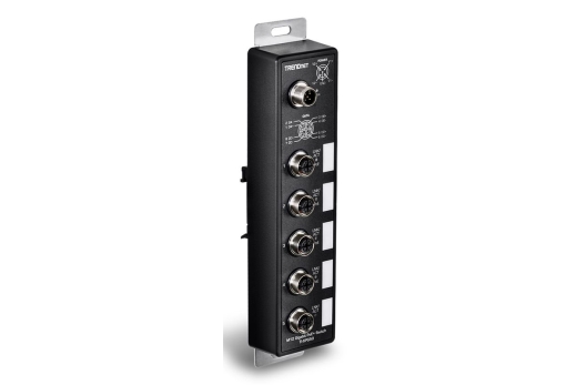 TRENDnet 5-Port Industrial EN50155 M12 Gigabit PoE+ Railway