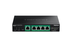 TRENDnet 5-Port Gigabit PoE++ Powered Managed Switch PoE PT