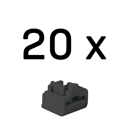 LINDY RJ45 Port Schlösser SCHWARZ, 20 Stück