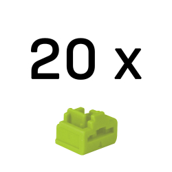 LINDY RJ45 Port Schlösser grün, 20 Stück
