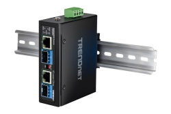 TRENDnet 2-Port Industrial SFP to Gigabit PoE++ Media Conv.