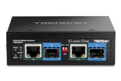 TRENDnet 2-Port Industrial SFP to Gigabit PoE++ Media Conv.