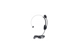 MANHATTAN USB Mono Headset Over-Ear USB-A-Stecker schwarz