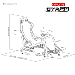 OPLITE Cockpit GTR S8 Elite Force red retail (Speditionsversand)