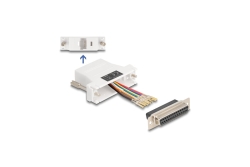 DELOCK D-Sub 25 Pin Buchse zu RJ45 Buchse Montagesatz...