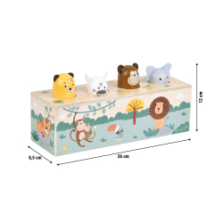 Drückspiel Tierlaute „Safari“