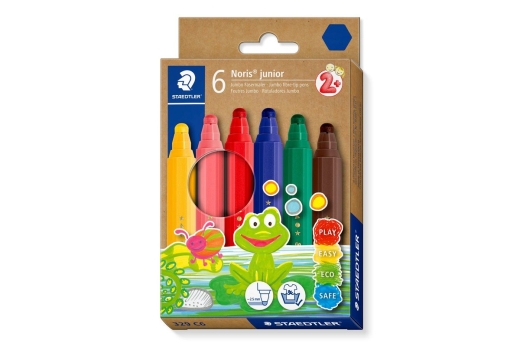 STAEDTLER Fasermaler Noris junior Jumbo 6er-Set
