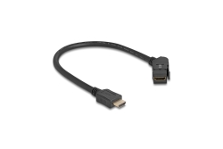 DELOCK HDMI Einbaubuchse 45° gewinkelt/HDMI St 30cm 8K 60Hz