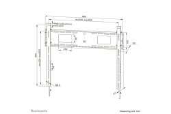 Neomounts WAH 43-98 1TFT schwarz Max.125KG