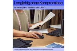 HP Maus 695 Maus 7 Tasten kabellos Qi-Charging Schwarz