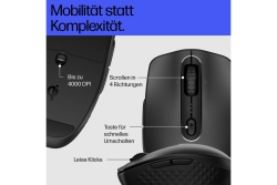HP Maus 695 Maus 7 Tasten kabellos Qi-Charging Schwarz