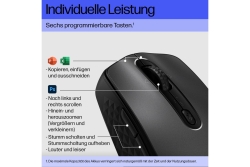 HP Maus 695 Maus 7 Tasten kabellos Qi-Charging Schwarz