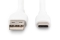 DIGITUS USB 2.0 Kabel Typ C -A Silikon St/St 0,5m weiß