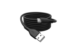DIGITUS USB 2.0 Kabel Typ C -A Silikon St/St 1m schwarz