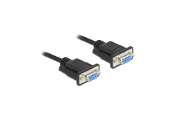 DELOCK Kabel Seriell Nullmodem D-Sub9 0,5m Bu mit...