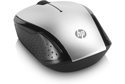 HP Maus 200 Kabellos USB-A 3-Tasten Silber/Schwarz