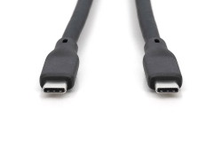 DIGITUS USB 4.0 Kabel Typ C -C Silikon St/St 1m schwarz