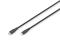 DIGITUS USB 2.0 Kabel Typ C-Lightning Silikon 2m MFI schwarz