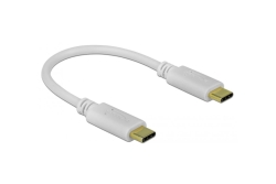 DELOCK USB Type-C Ladekabel 15 cm PD 100 W weiß