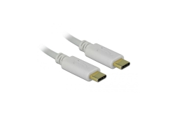 DELOCK USB Type-C Ladekabel 15 cm PD 100 W weiß