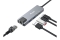 Equip Adapter USB-C->RJ45/2xUSB-A/USB-C/PD 0.25m Alu.