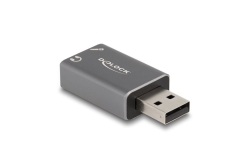 DELOCK Externe USB Soundkarte mit 2 x 3,5 mm Klinkenbuchse