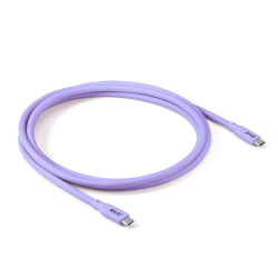 Club3D Lifestyle USB-C Kabel PD 240W,20Gbps 2m lila St/St retail