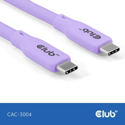 Club3D Lifestyle USB-C Kabel PD 240W,20Gbps 2m lila St/St retail