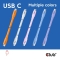 Club3D Lifestyle USB-C Kabel PD 240W,20Gbps 2m lila St/St retail