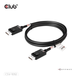 Club3D DP-Kabel 2.1 DP80 zertifiziert 1,6m 10K/8K/4K St/St retail