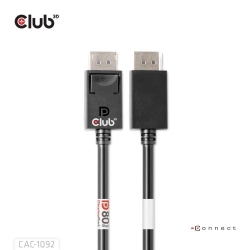 Club3D DP-Kabel 2.1 DP80 zertifiziert 1,6m 10K/8K/4K St/St retail